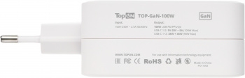   TopON TOP-GaN-100W  100W 5V-20V 5A 2xUSB    LED 