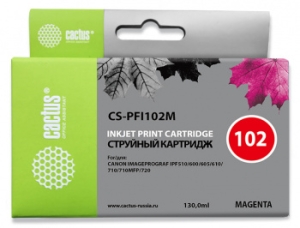   Cactus CS-PFI102M  (130)  Canon IP iPF500/iPF600/iPF700/MFP M40/iPF7