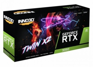  Inno3D RTX 3060 TWIN X2 12G GDDR6 192bit DVI HDMI 3xDP (N30602-12D6-119032AH) RTL