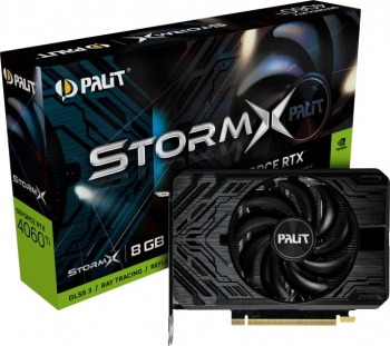  Palit RTX4060TI STORMX NVIDIA GeForce RTX 4060TI 8192Mb PCI-E 4.0 128 GDDR6 2535/9000 HDM