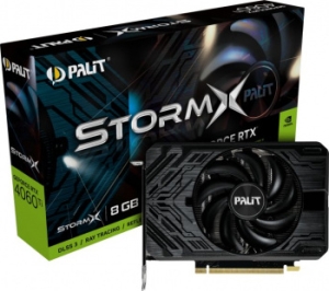  Palit RTX4060TI STORMX NVIDIA GeForce RTX 4060TI 8192Mb PCI-E 4.0 128 GDDR6 2535/9000 HDM