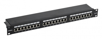 Патч-панель ITK PP24-1UC5EF-K05-G 1U кат. 5Е FTP 24 порта (Krone) GENERICA