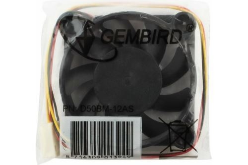  Gembird D50BM-12AS-R, 50x50x10, , , 3 pin,  25 