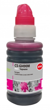 Чернила Cactus CS-GI490M пурпурный 100мл для Canon PIXMA G1400, G2400, G3400