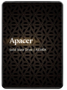  SSD Apacer 120Gb PANTHER AS340 SATA 2.5 7mm, R550/W520 Mb/s, IOPS 80K, MTBF 1,5M, 3D NAN