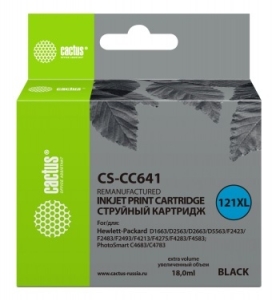   Cactus CS-CC641   121XL HP DeskJet D1663/D2563/D2663/D5563/F2423 (18ml)