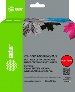   Cactus CS-PGI1400BK/C/M/Y 4.  (72)  Canon MB2050/MB2350/MB2040/MB2340