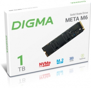  SSD Digma PCI-E 4.0 x4 1Tb DGSM4001TM63T Meta M6 M.2 2280