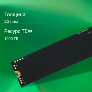  SSD Digma PCI-E 4.0 x4 1Tb DGSM4001TM63T Meta M6 M.2 2280
