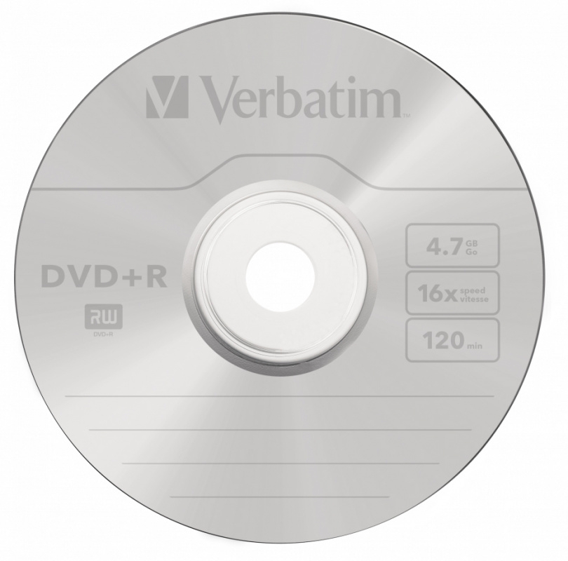  DVD+R Verbatim 4.7Gb 16x Cake Box (100) (43551)