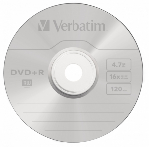  DVD+R Verbatim 4.7Gb 16x Cake Box (100) (43551)