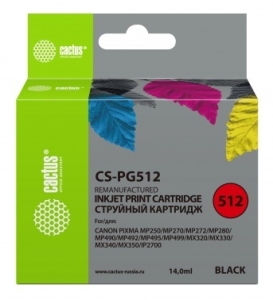   Cactus CS-PG512   Canon Pixma MP240/MP250/MP260 (14ml)