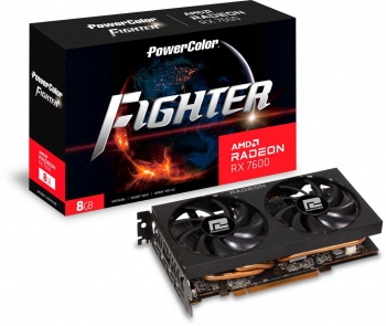  PowerColor PCI-E 4.0 RX 7600 8G-F AMD Radeon RX 7600 8Gb 128bit GDDR6 2250/18000 HDMIx1 D