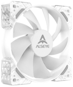    Alseye N12-W FAN 120mm, 700~1800rpm, 25.98~64.46CFM, 17.4~34.8dBA, PWM, WHITE, R