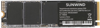  SSD SunWind PCIe 3.0 x4 256GB SWSSD256GN3T NV3 M.2 2280