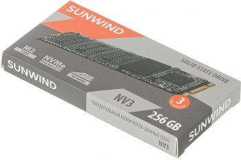  SSD SunWind PCIe 3.0 x4 256GB SWSSD256GN3T NV3 M.2 2280