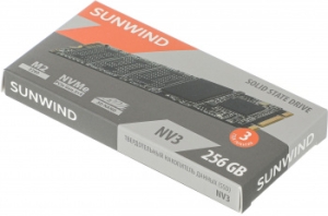  SSD SunWind PCIe 3.0 x4 256GB SWSSD256GN3T NV3 M.2 2280
