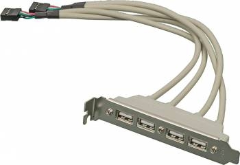 Контроллер Noname USB Bracket 4xUSB2.0 Bulk