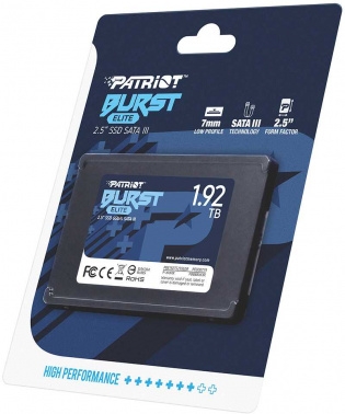  SSD Patriot Burst Elite 1,92TB, SATA 2.5, PBE192TS25SSDR, 450/320, RET