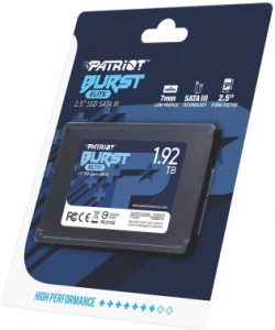  SSD Patriot Burst Elite 1,92TB, SATA 2.5, PBE192TS25SSDR, 450/320, RET