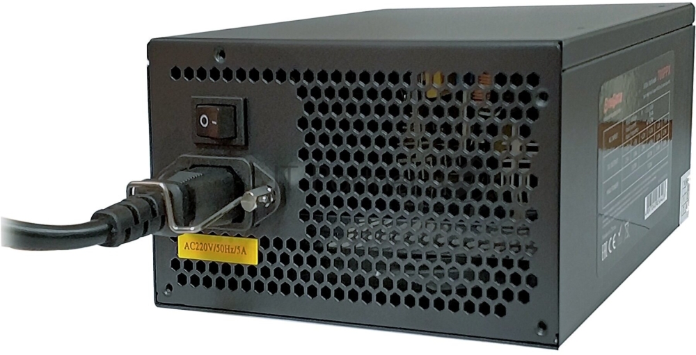   Exegate EX221640RUS-S 450PPX RTL, ATX, SC, black, APFC, 14cm, 24p+(4+4)p, PCI-E, 4*IDE,