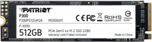  SSD Patriot P300 512GB, M.2 2280, P300P512GM28, PCIe 3x4, NVMe, 1700/1200, RET