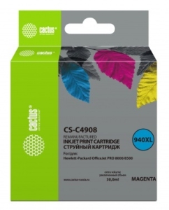   Cactus CS-C4908   940 HP OfficeJet PRO 8000/8500 (30ml)