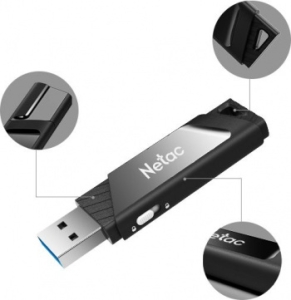   Netac U336S 128Gb <NT03U336S-128G-30BK>, USB3.0,     