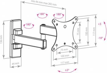  Arm media MARS-2  10-32 -   44-282 VESA 100100  20
