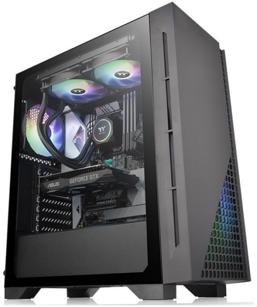  Thermaltake H330 TG CA-1R8-00M1WN-00 Black/Win/SPCC/Tempered Glass*1/120mm Standard Fan*1