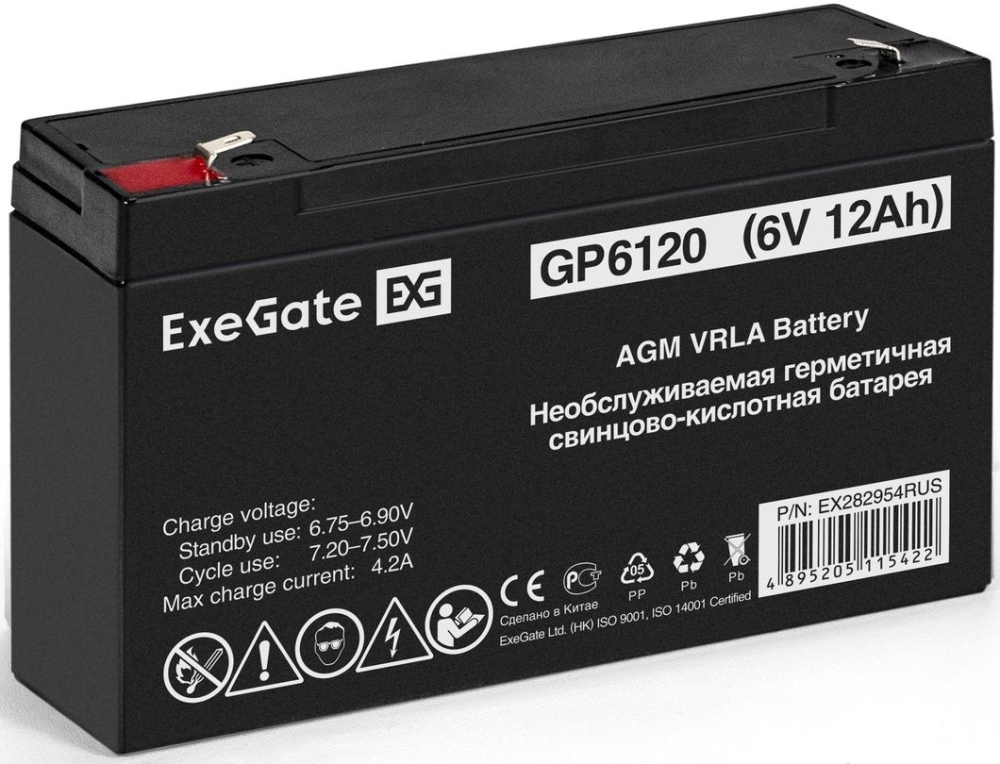  ExeGate GP6120 (6V 12Ah),  F1