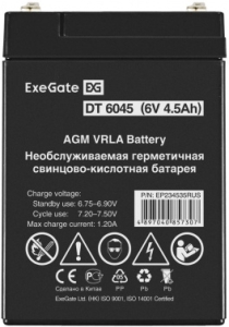  ExeGate EP234535RUS DT 6045/EXG645 (6V 4.5Ah)  F1