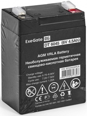  ExeGate EP234535RUS DT 6045/EXG645 (6V 4.5Ah)  F1
