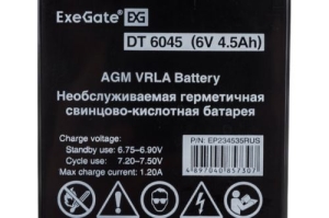  ExeGate EP234535RUS DT 6045/EXG645 (6V 4.5Ah)  F1