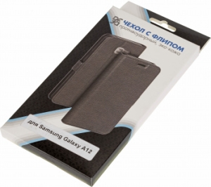  (-) DF sFlip-75,  Samsung Galaxy A12/M12,  [df sflip-75 (black)]