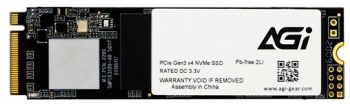  SSD AGI 256GB M.2 2280 AI198 Client SSD PCIe Gen3x4 with NVMe, 1936/1217, IOPS 92/241K, M