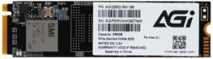  SSD AGI 256GB M.2 2280 AI198 Client SSD PCIe Gen3x4 with NVMe, 1936/1217, IOPS 92/241K, M