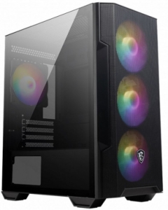  MSI MAG FORGE M100R  1xUSB 3.0, 2xUSB 2.0, 4x120mm ARGB Fan, ARGB Control Board, Tempered Gla