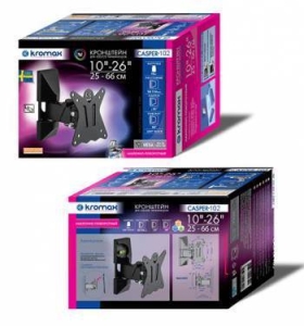  Kromax CASPER-102 black,  LED/LCD  10-26, 3  ,  +5-15,  90