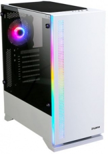  ZALMAN S5, ATX, WHITE, WINDOW, 2xCOMBO (3.5 or 2.5), 4x2.5, 2xUSB2.0, 1xUSB3.0, FRONT 1x12