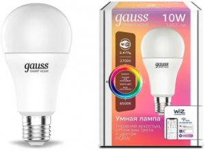   Gauss Smart Home RGBW E27 A60 10  2700-6500K 1/10/100