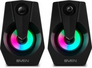  Sven 370 2.0   (2x2W, USB, RGB )