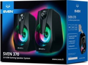  Sven 370 2.0   (2x2W, USB, RGB )