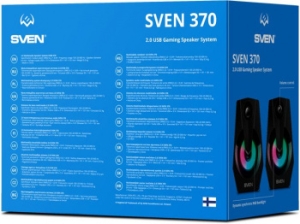  Sven 370 2.0   (2x2W, USB, RGB )