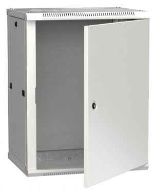Шкаф монтажный ITK LINEA W (LWR3-12U64-MF) настенный 12U 600x450мм пер.дв.металл 90кг серый 350мм 29