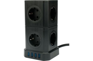  Cablexpert Tower TWR-9-U4-B-2, 9, 16, 4USB, 3.1, 2, . 4+, , 