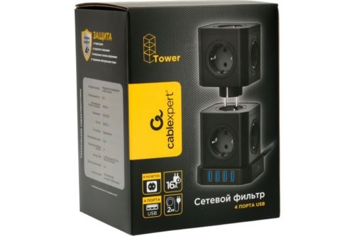   Cablexpert Tower TWR-9-U4-B-2, 9, 16, 4USB, 3.1, 2, . 4+, , 
