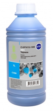 Чернила Cactus CS-EPT6732-1000 голубой 1000мл для Epson Epson L800/L810/L850/L1800