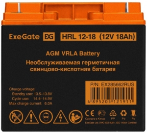   ExeGate EX285662RUS HRL 12-18 (12V 18Ah,  F3 ( 5  ))