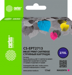   Cactus CS-EPT2713 27XL  (17)  Epson WorkForce WF-3620/3640/7110/7210